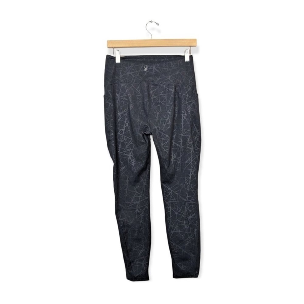 New-spyder Active Performance High Rise Legging SidePockets, Spyder Web Print LG - Picture 6 of 16